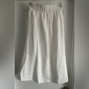 Banana Republic White Maxi Skirt